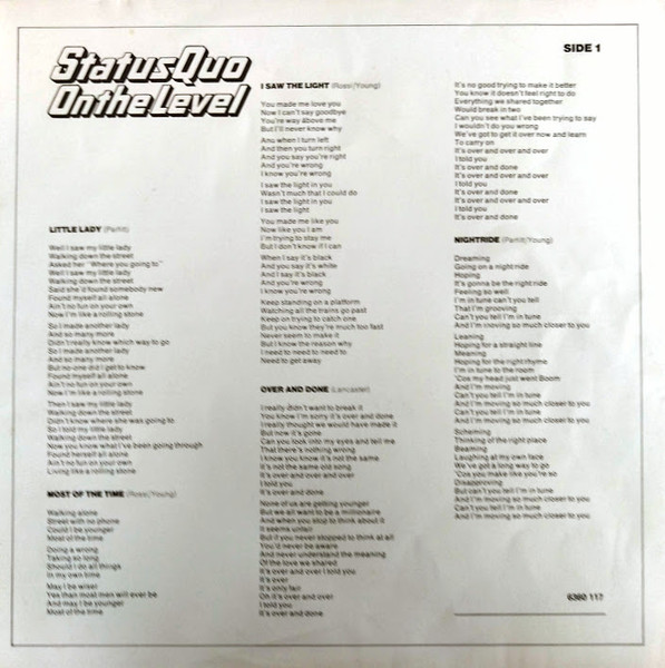Status Quo – On The Level - Görsel 7