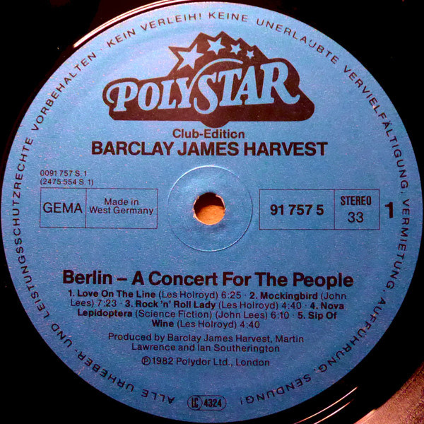 Barclay James Harvest – Berlin (A Concert For The People) - Görsel 6