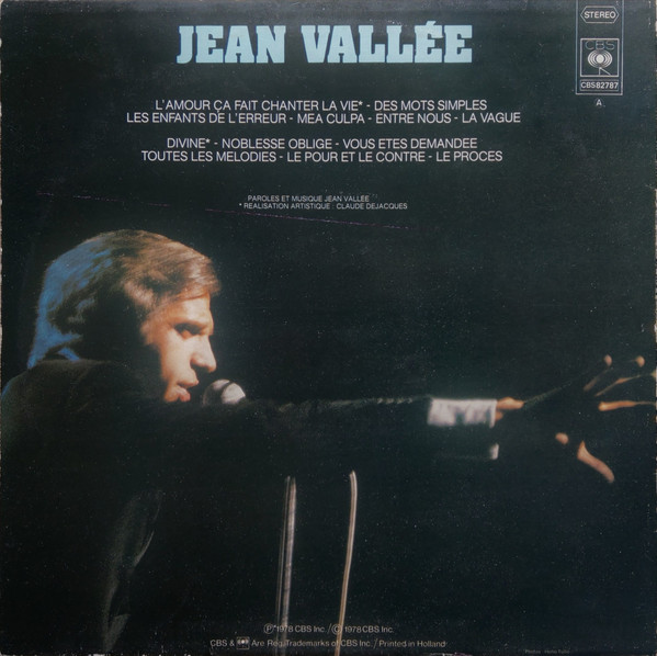 Jean Vallée – L'Amour Ça Fait Chanter La Vie - Görsel 3