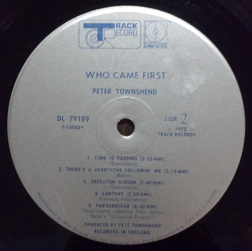 Peter Townshend – Who Came First - Görsel 6