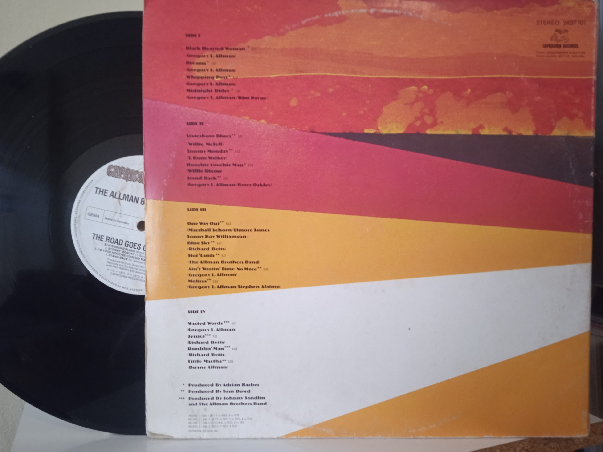 The Allman Brothers Band – The Road Goes On Forever 2LP - Görsel 2