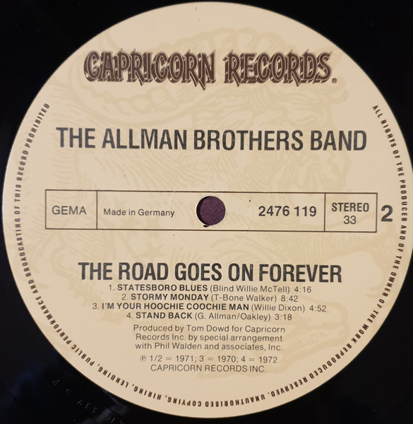 The Allman Brothers Band – The Road Goes On Forever 2LP - Görsel 7