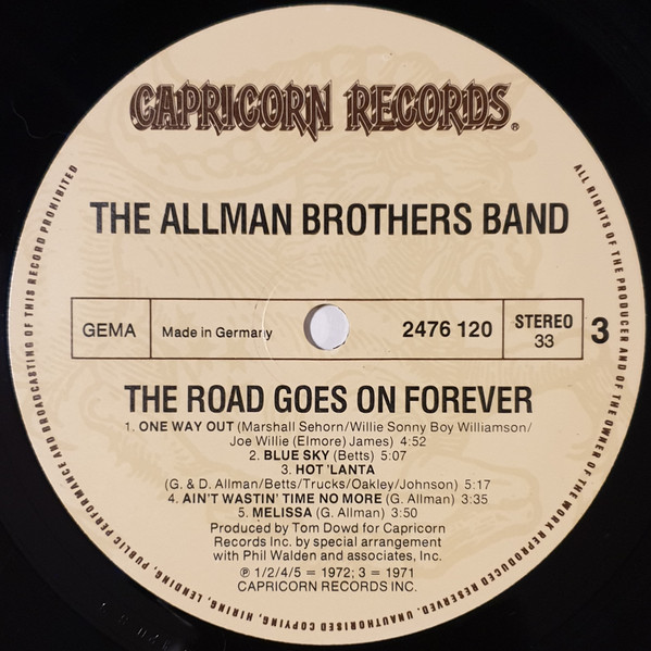 The Allman Brothers Band – The Road Goes On Forever 2LP - Görsel 8