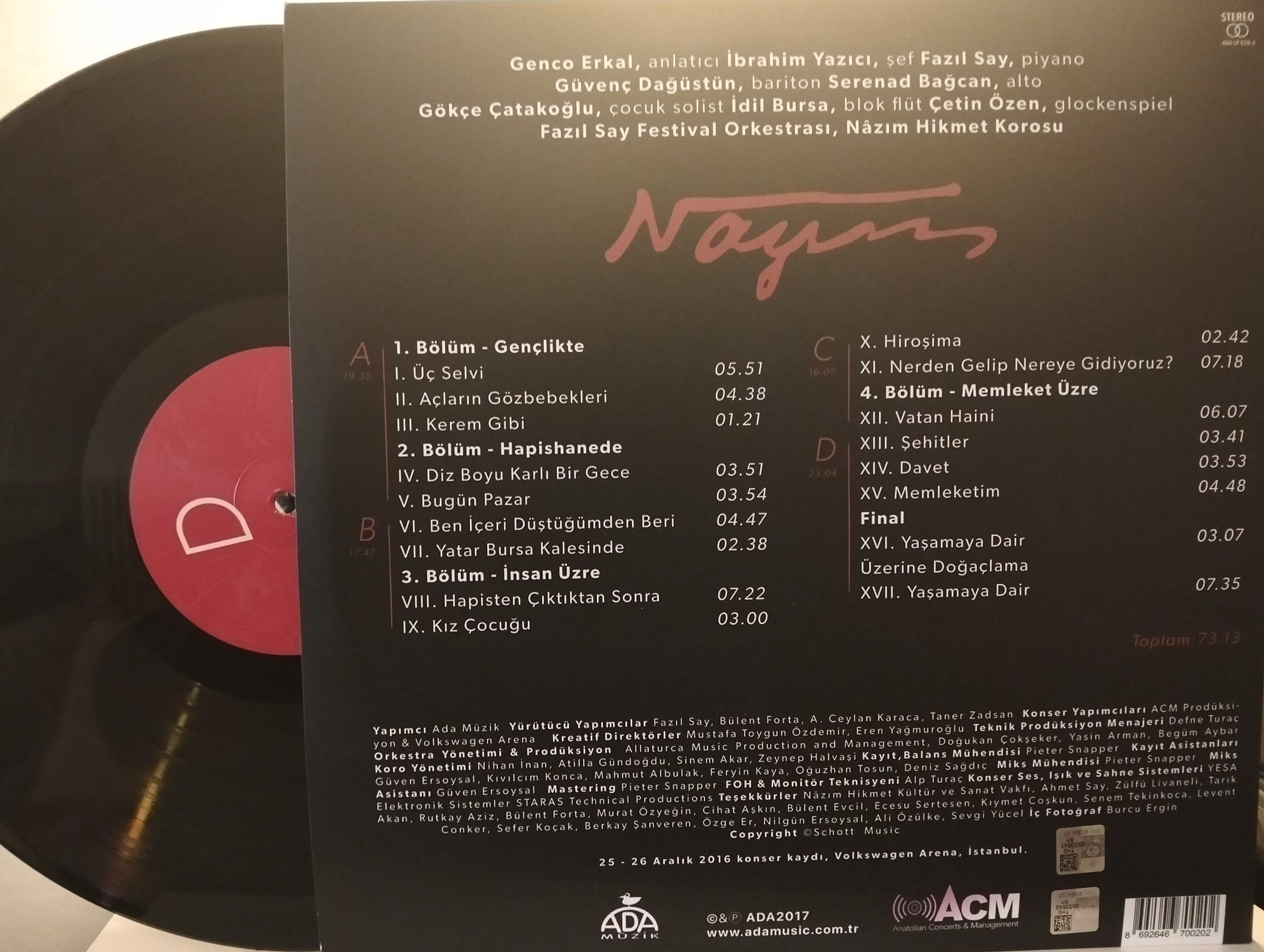 Fazıl Say – Nazım Oratoryosu 2 LP - Görsel 2