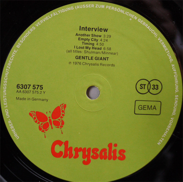 Gentle Giant – In'terview - Görsel 5