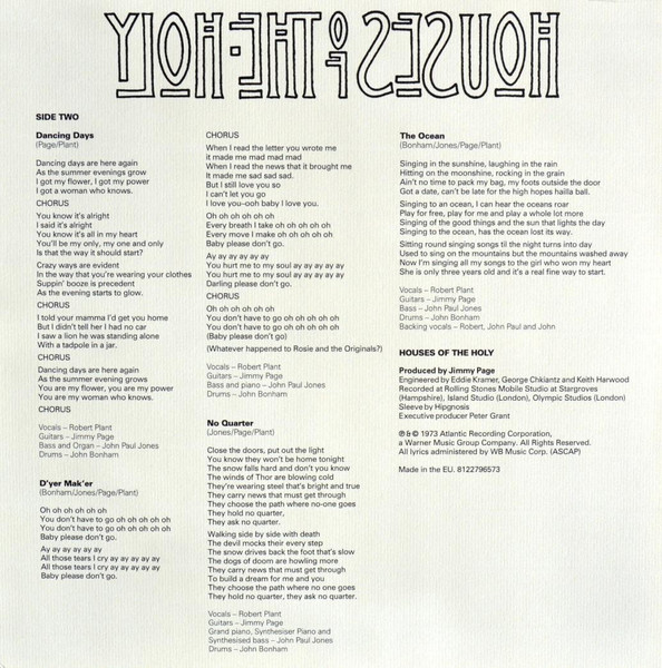 Led Zeppelin – Houses Of The Holy - Görsel 8