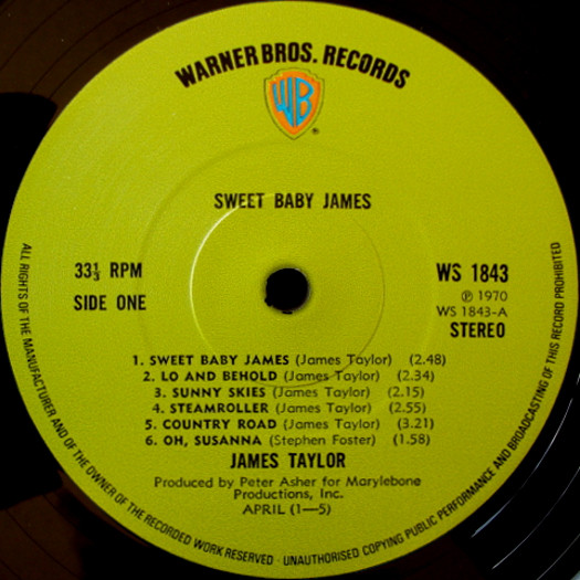James Taylor – Sweet Baby James - Görsel 4
