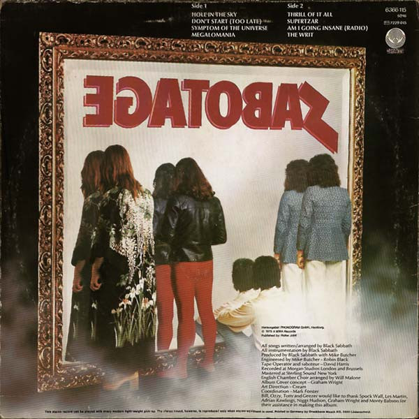 Black Sabbath – Sabotage - Görsel 3