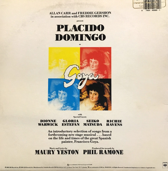 Placido Domingo – Goya ...A Life In Song - Görsel 3