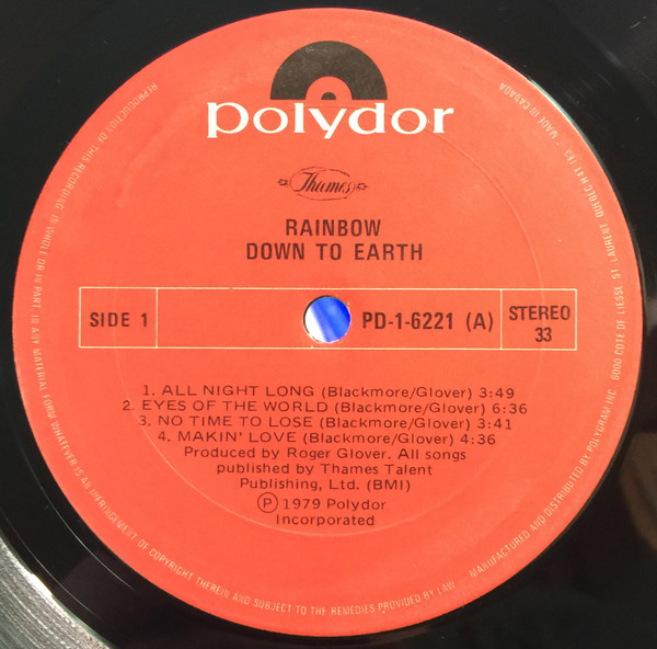 Rainbow – Down To Earth - Görsel 4