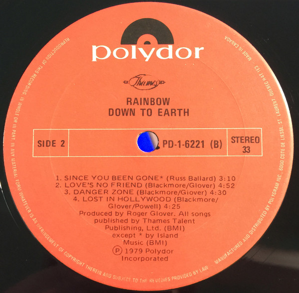 Rainbow – Down To Earth - Görsel 5