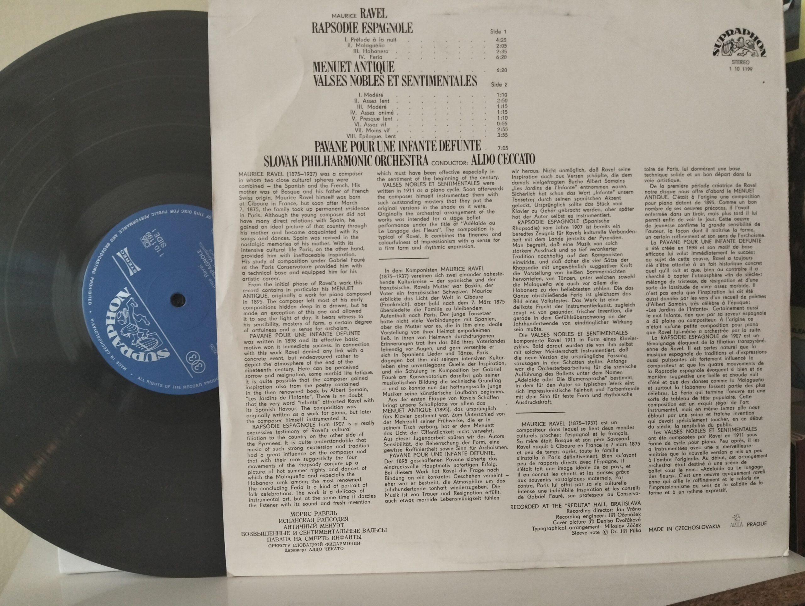 Ravel – Rapsodie Espagnole - Plak - Görsel 2