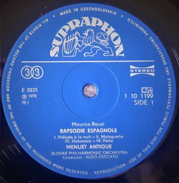 Ravel – Rapsodie Espagnole - Plak - Görsel 4