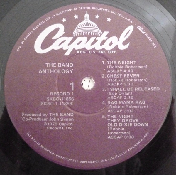 The Band – Anthology 2 LP - Görsel 6