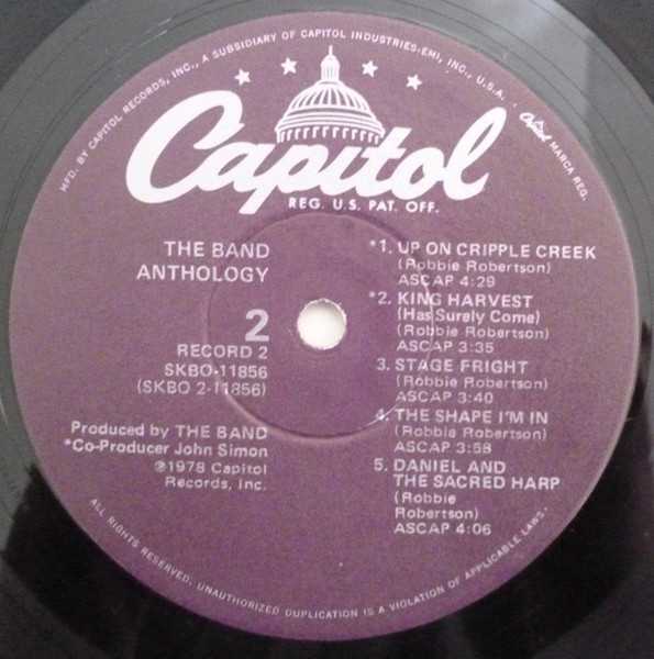 The Band – Anthology 2 LP - Görsel 8