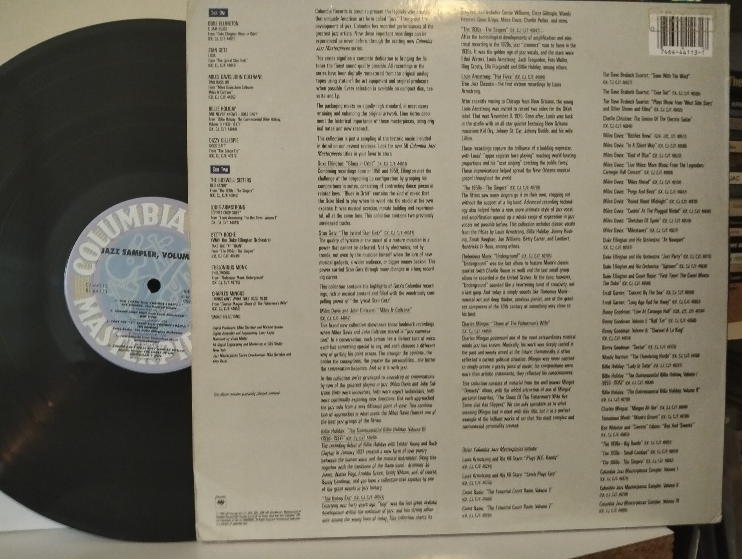 Various – Columbia Jazz Masterpieces Sampler Volume IV - Görsel 2