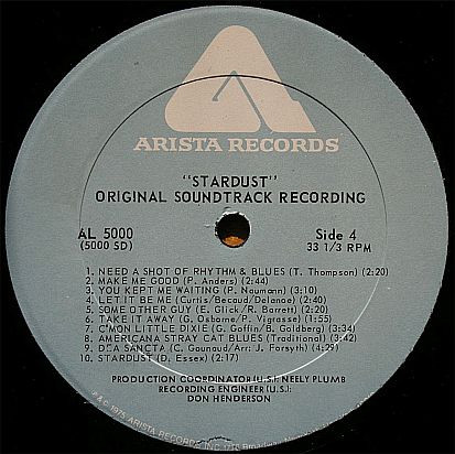 Various – "Stardust" Original Soundtrack Recording 2 LP - Görsel 5