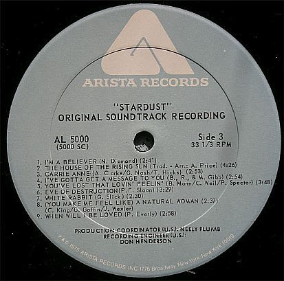 Various – "Stardust" Original Soundtrack Recording 2 LP - Görsel 7