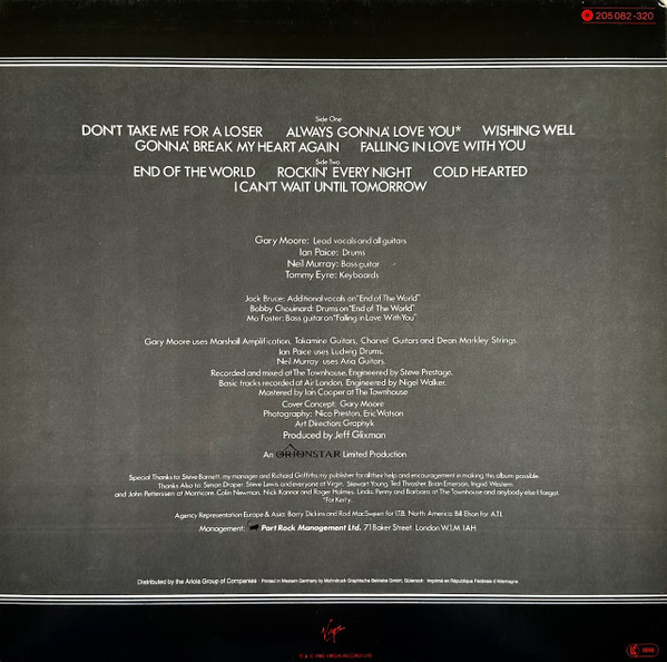 Gary Moore – Corridors Of Power - Görsel 3