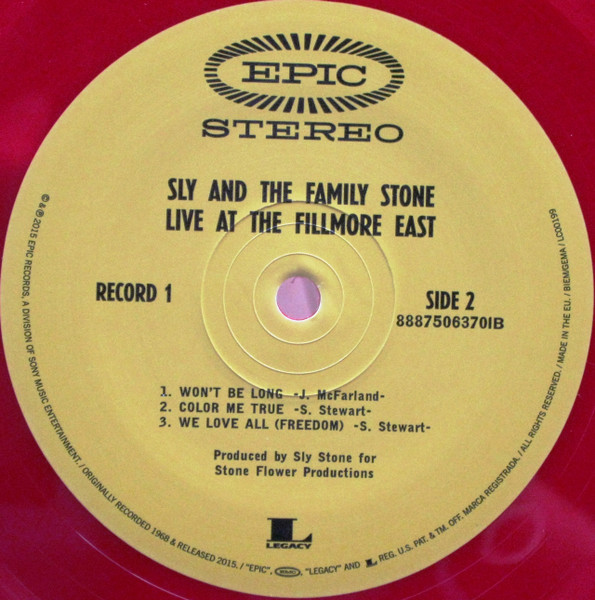 Sly And The Family Stone – Live At The Fillmore East 2 LP - Görsel 7