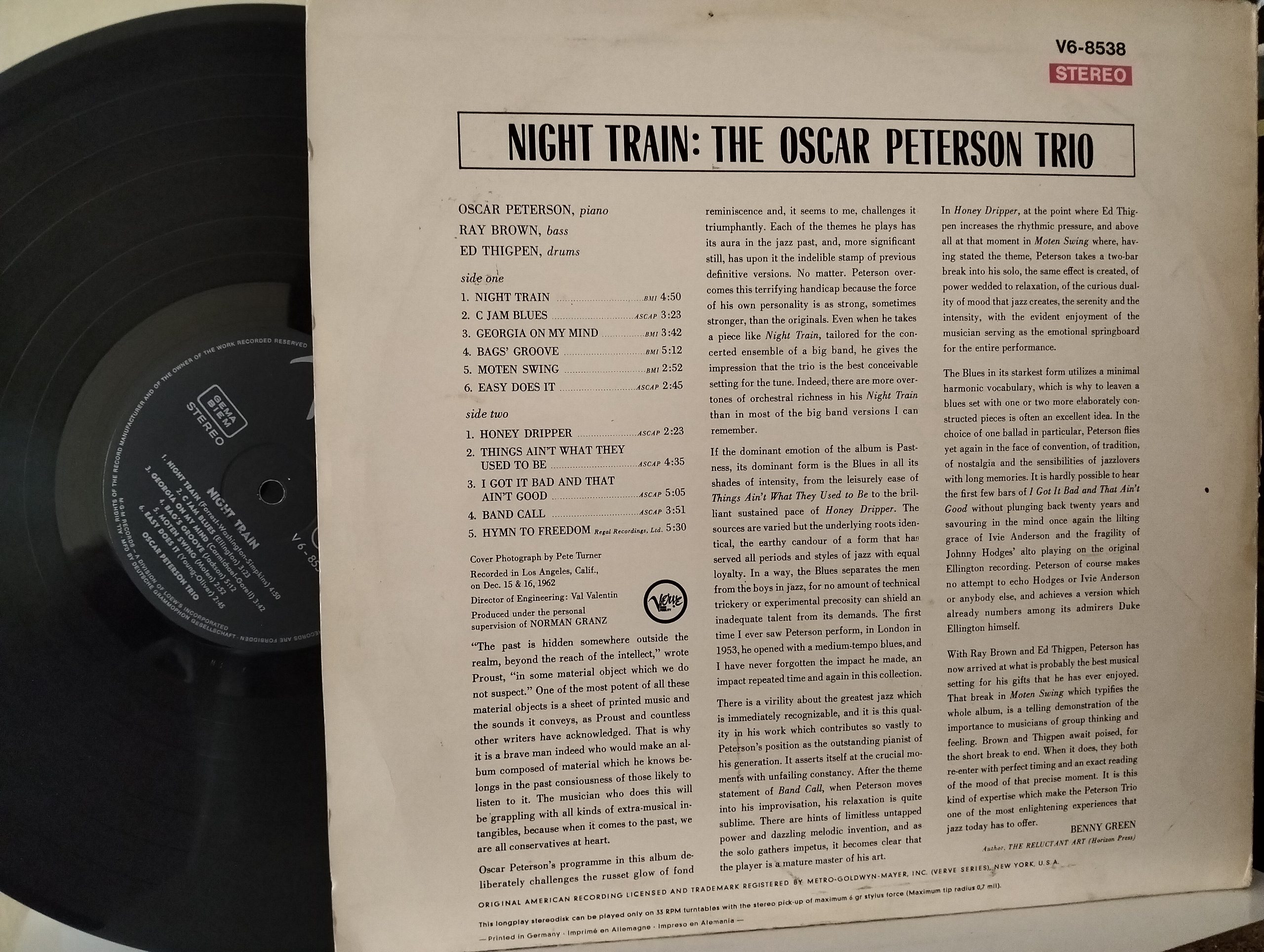The Oscar Peterson Trio – Night Train - Görsel 2