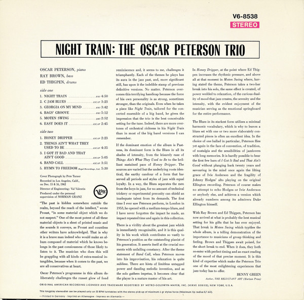 The Oscar Peterson Trio – Night Train - Görsel 3
