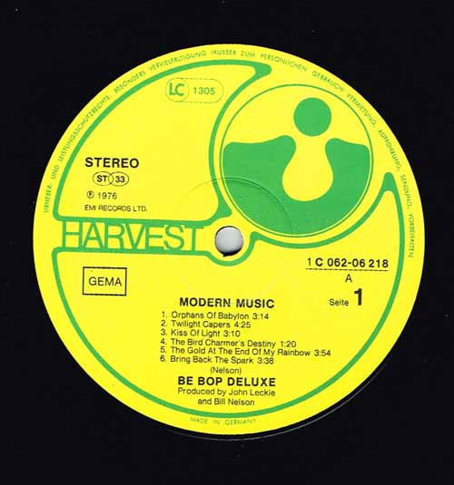 Be Bop Deluxe – Modern Music Plak - Görsel 3