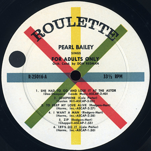 Pearl Bailey – Pearl Bailey Sings For Adults Only Plak - Görsel 3