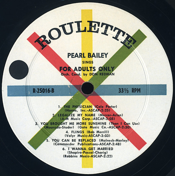 Pearl Bailey – Pearl Bailey Sings For Adults Only Plak - Görsel 4