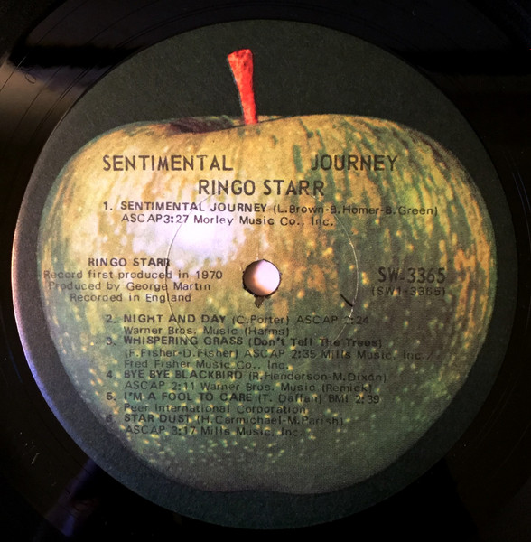 Ringo Starr – Sentimental Journey Plak - Görsel 3