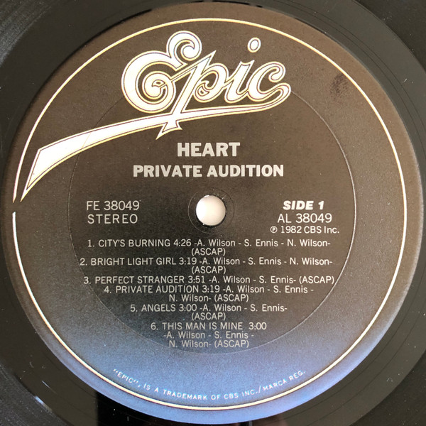 Heart – Private Audition Plak - Görsel 4