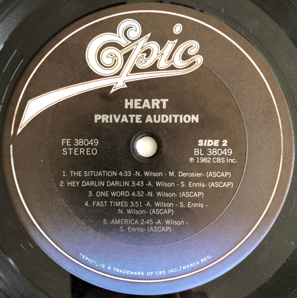Heart – Private Audition Plak - Görsel 5