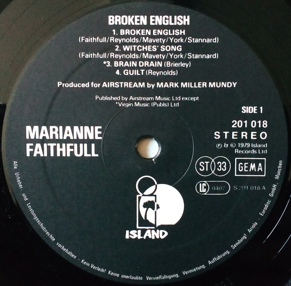Marianne Faithfull – Broken English Plak - Görsel 4