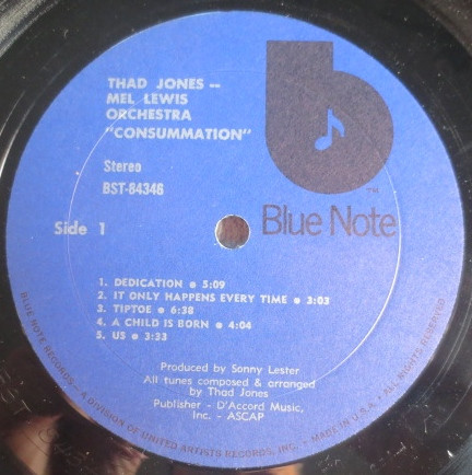 Thad Jones Mel Lewis – Consummation Plak - Görsel 4