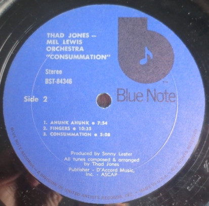 Thad Jones Mel Lewis – Consummation Plak - Görsel 5