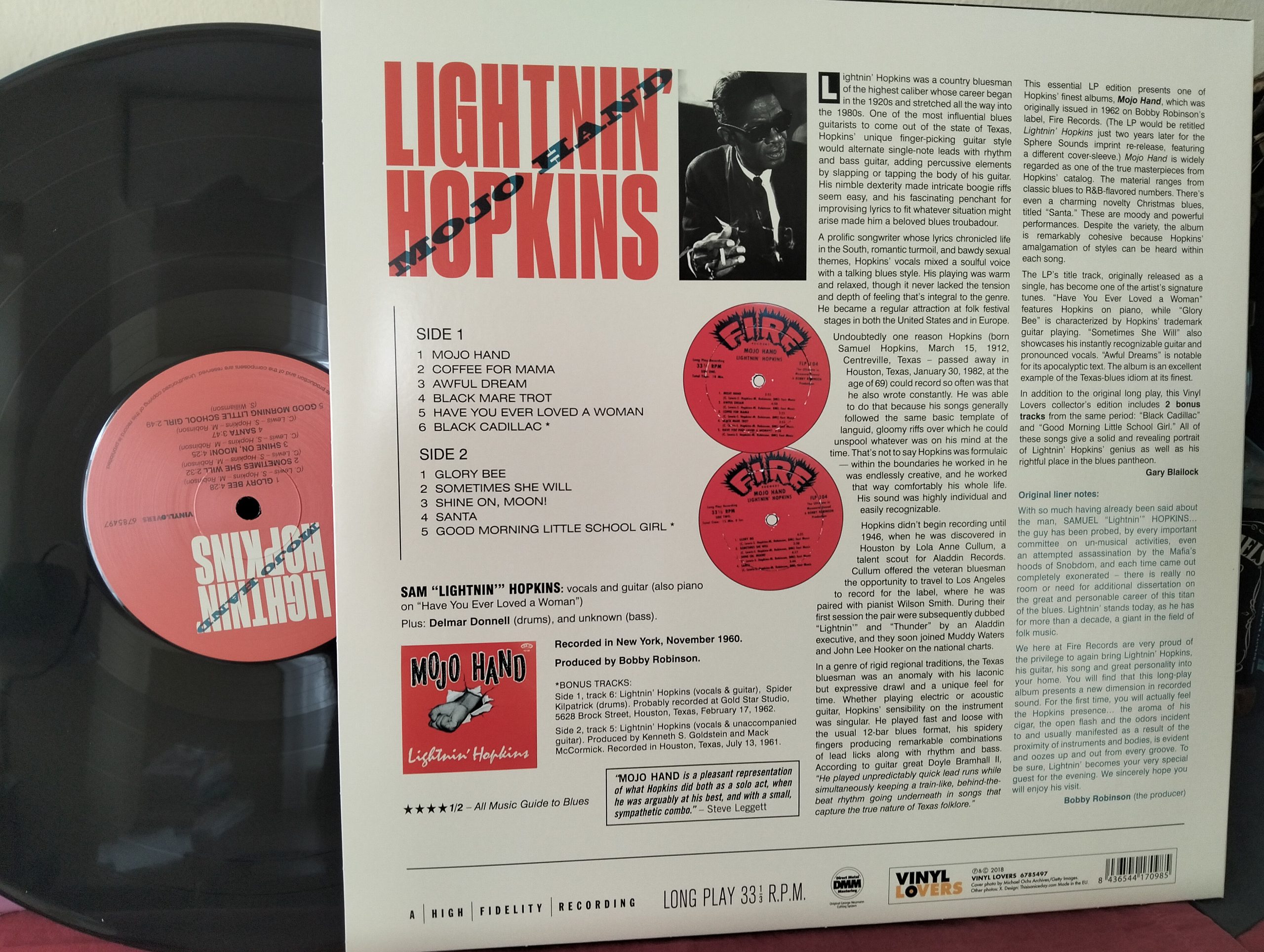 Lightnin' Hopkins – Mojo Hand Plak - Görsel 2
