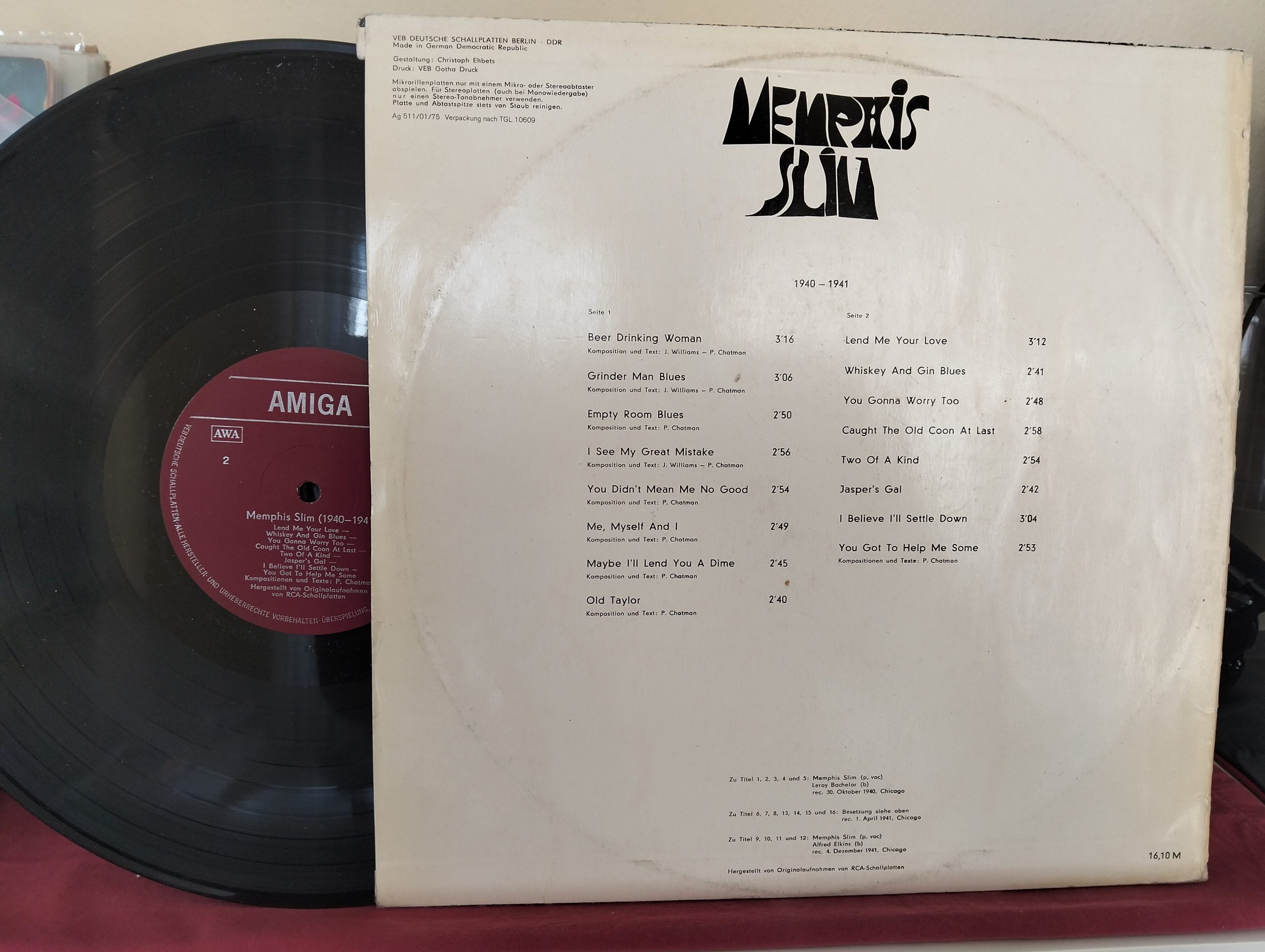 Memphis Slim – Memphis Slim Plak - Görsel 2