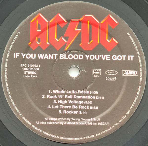 AC/DC – If You Want Blood You've Got It Plak - Görsel 5