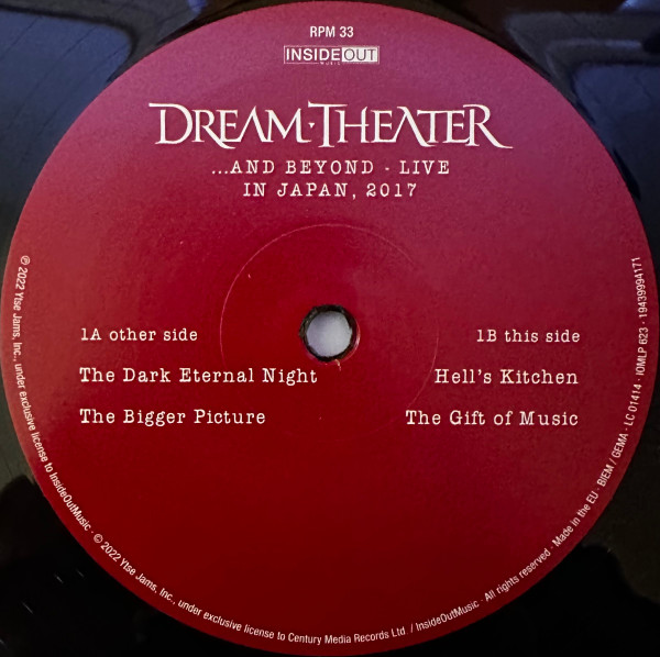 Dream Theater – ...And Beyond - Live In Japan, 2017 2 Plak + CD - Görsel 6
