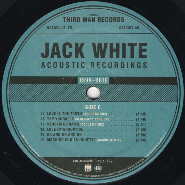 Jack White – Acoustic Recordings 1998-2016 - Plak - Görsel 6