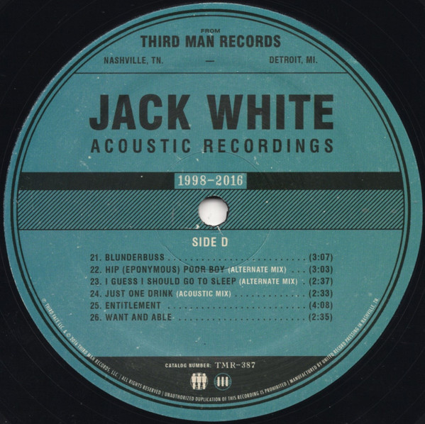 Jack White – Acoustic Recordings 1998-2016 - Plak - Görsel 7