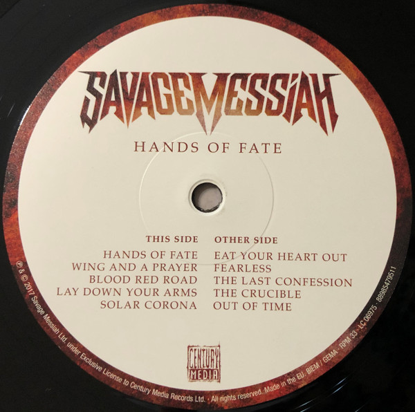Savage Messiah – Hands Of Fate Plak + CD - Görsel 4