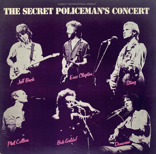 Sting - Clapton – The Secret Policeman's Concert Plak