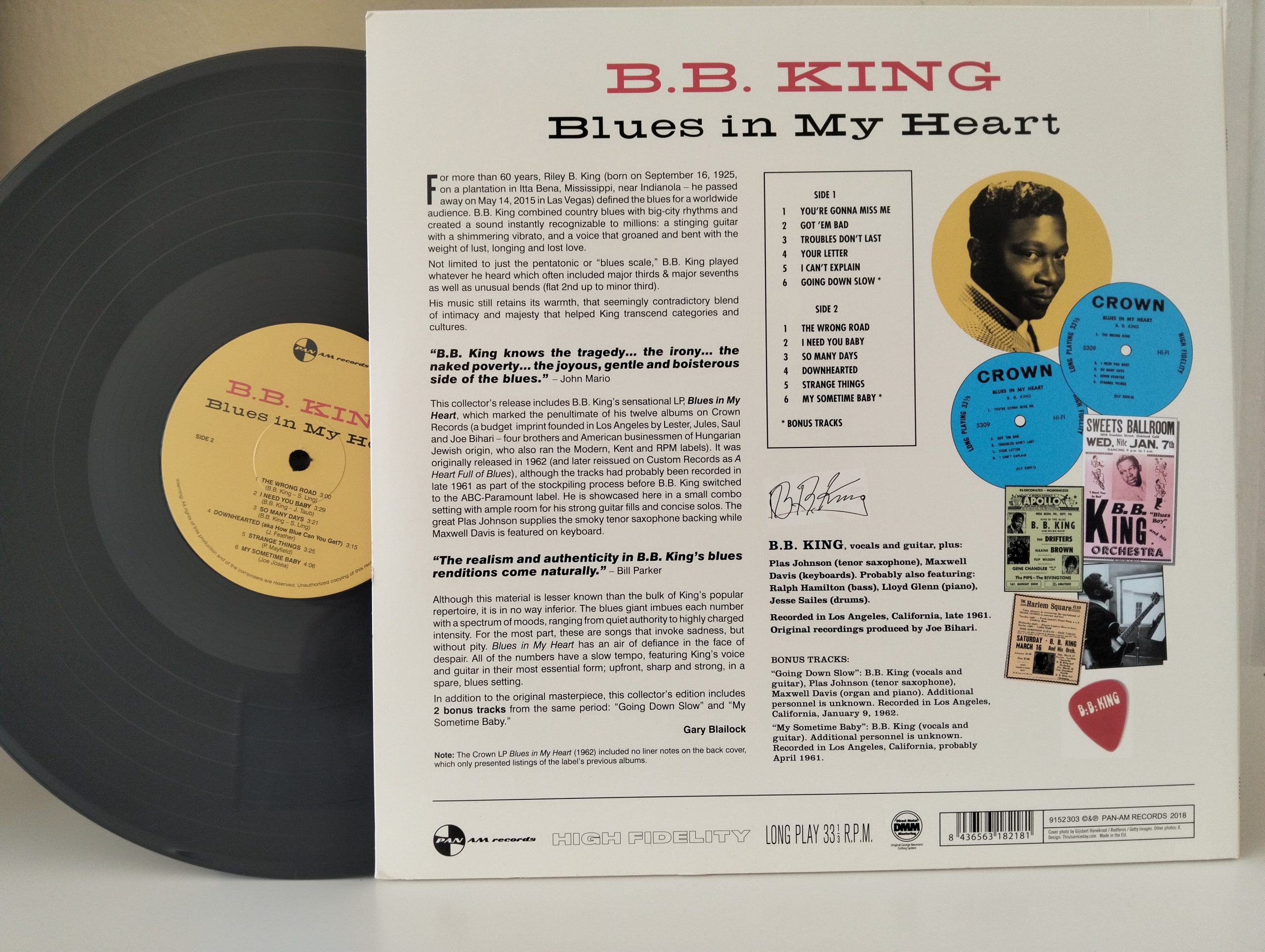 B.B. King – Blues In My Heart Plak - Görsel 3