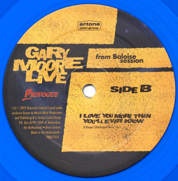 Gary Moore – Live From Baloise Session 2 Plak - Görsel 5